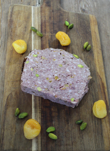 Pâté de campagne abricot pistache 13,00€ le Kg