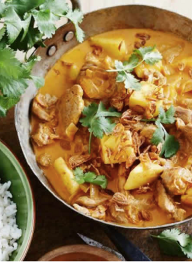 Sauté de porc curry coco 5,50€