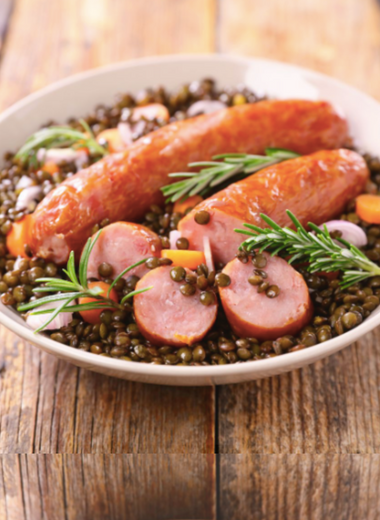 Saucisse lentilles 5,50€