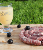 Saucisse ricard olive 11,50€ le Kg