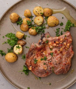 Cochon de lait / pommes de terre campagnardes 9,50€