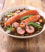 Saucisse lentilles 5,50€